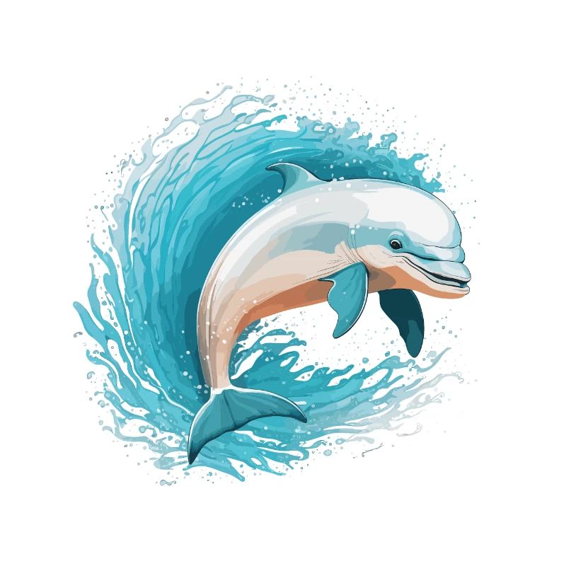 Verspielter Delfin