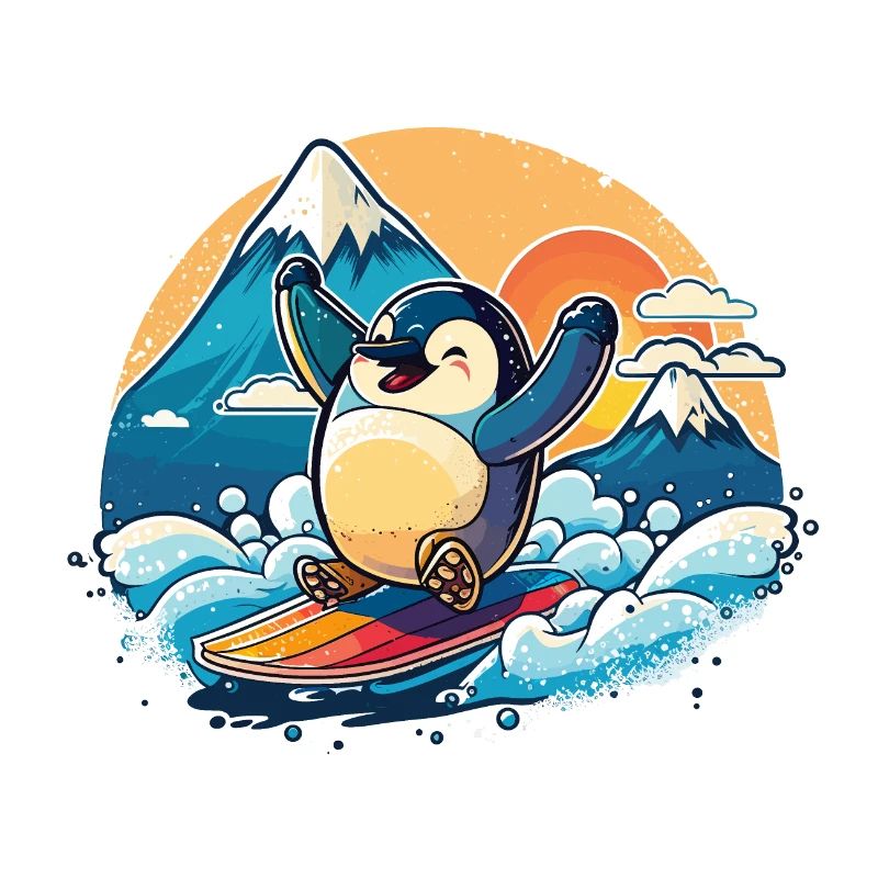Glücklicher Pinguin