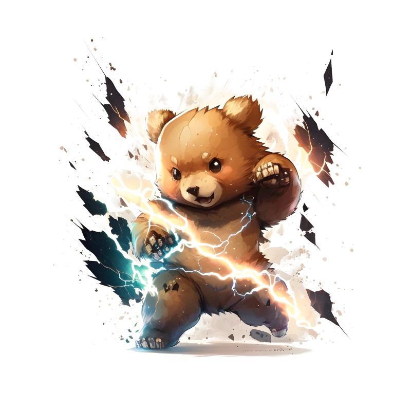Blitzschlag-Teddy