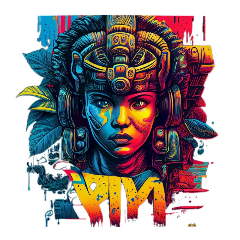 Graffiti-inspired Mayan Kin Comic Style