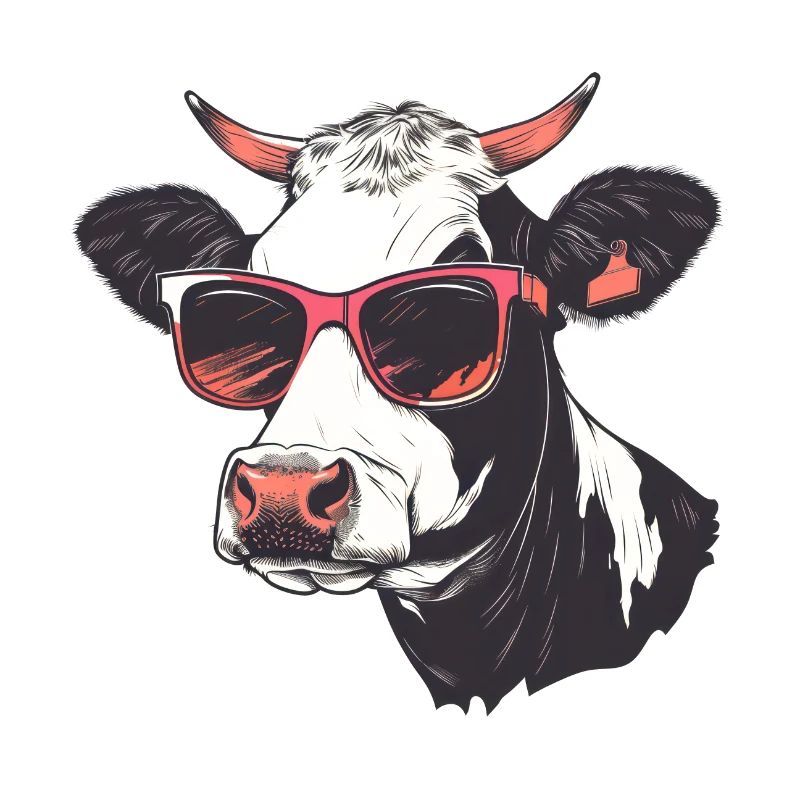 Lunettes de soleil vache