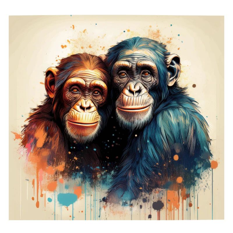 Chimpanzees in love