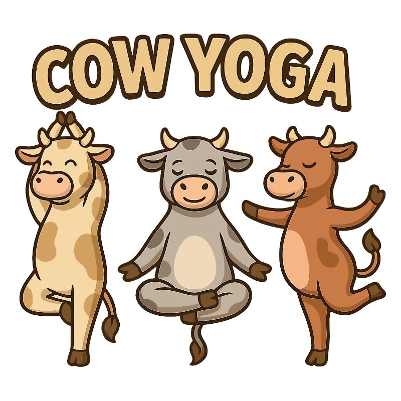 Kuh Yoga Illustration