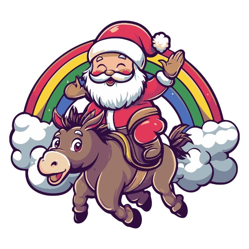 Esel Weihnachtsmann Weihnachten
