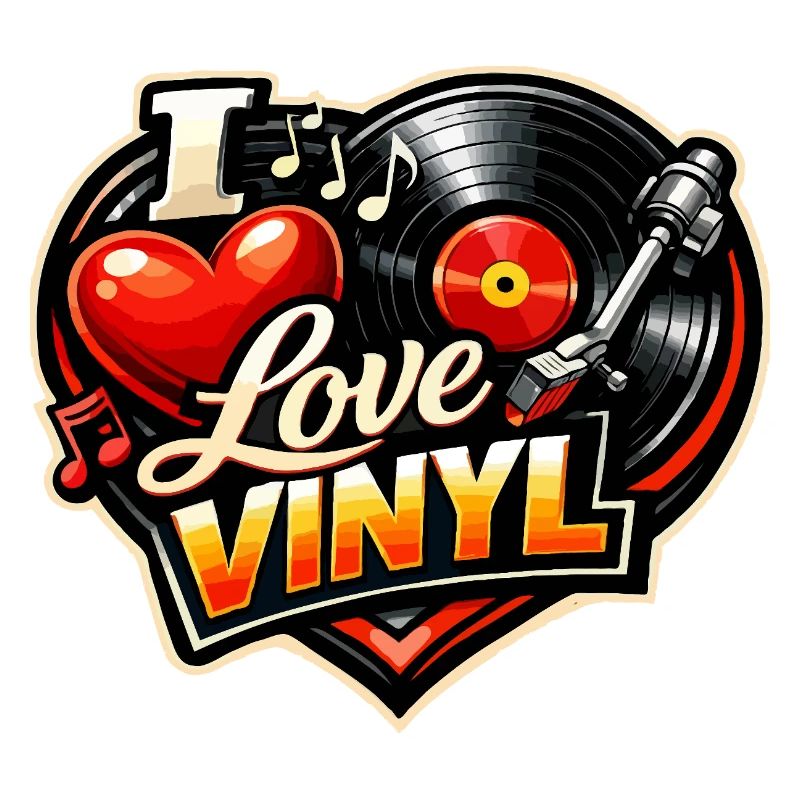 Love Vinyl Heart Logo