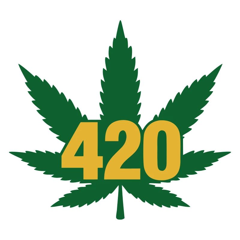 420 Cannabis Blatt Emblem