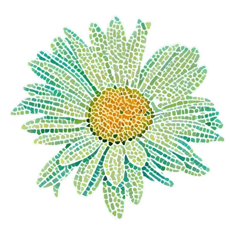 Gänseblume Mosaik Illustration