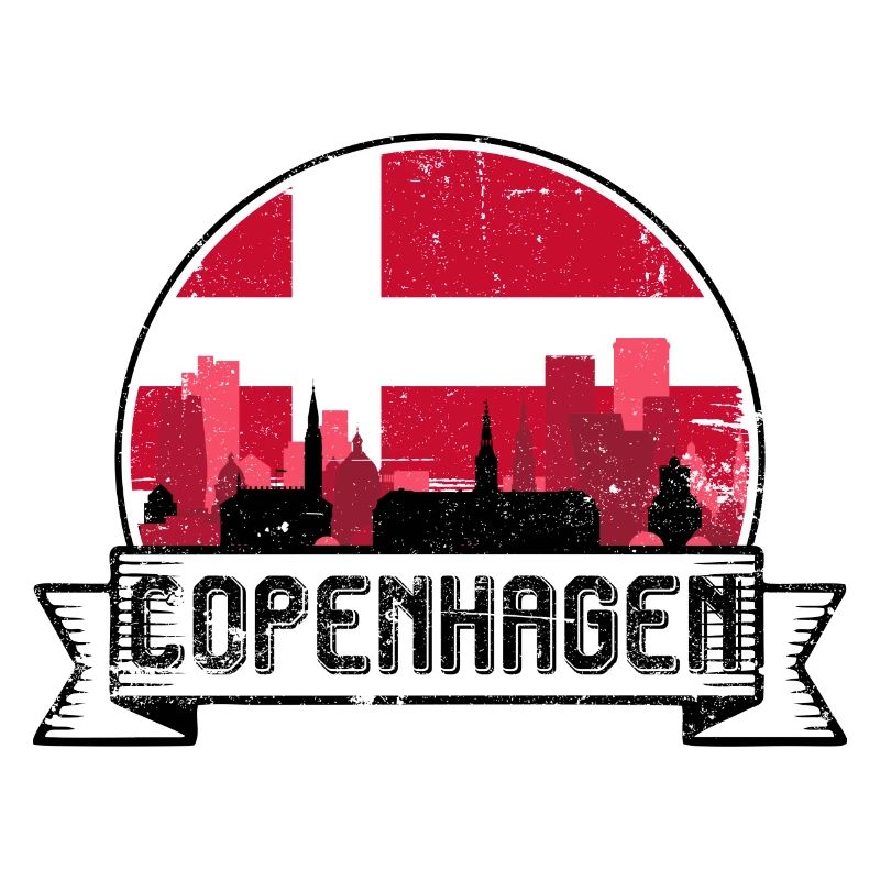 Kopenhagener Skyline-Abzeichen