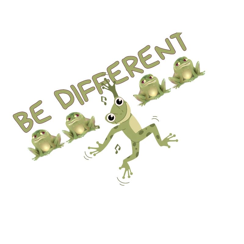 BE DIFFERENT Frog