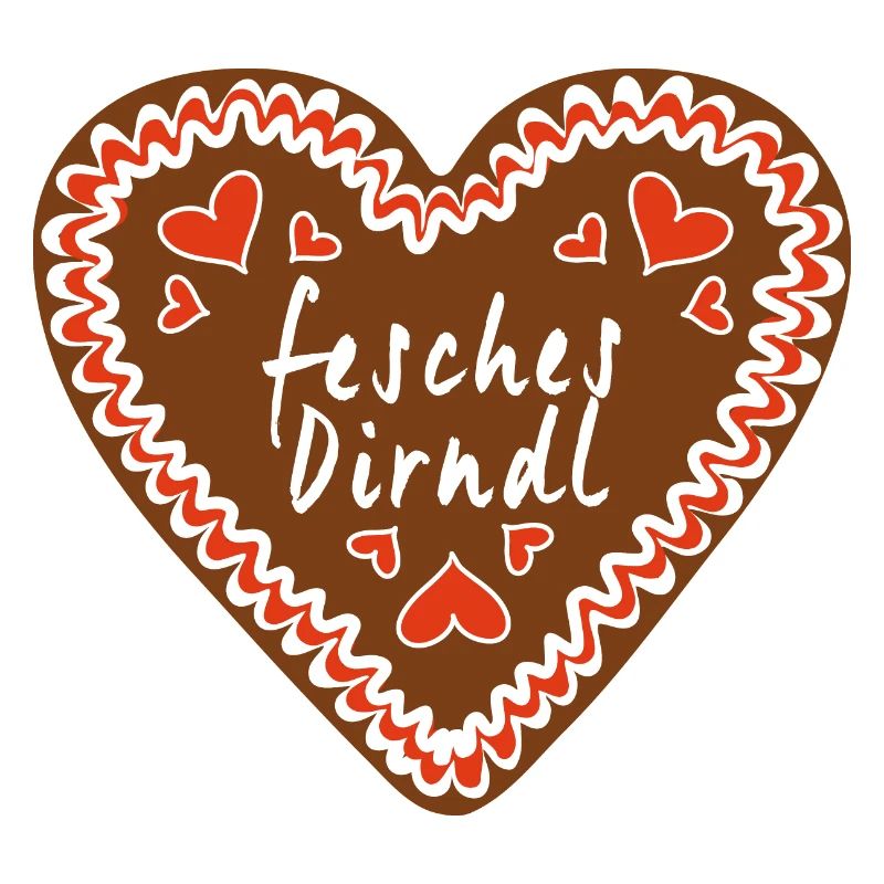 Fesches Dirndl Lebkuchenherz