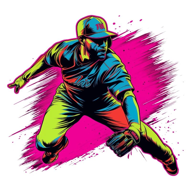 Baseballspieler Steamwave