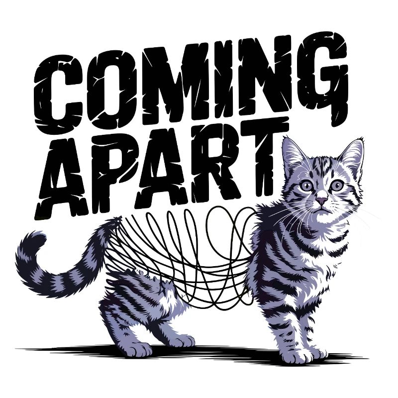 Auseinander kommen Katze