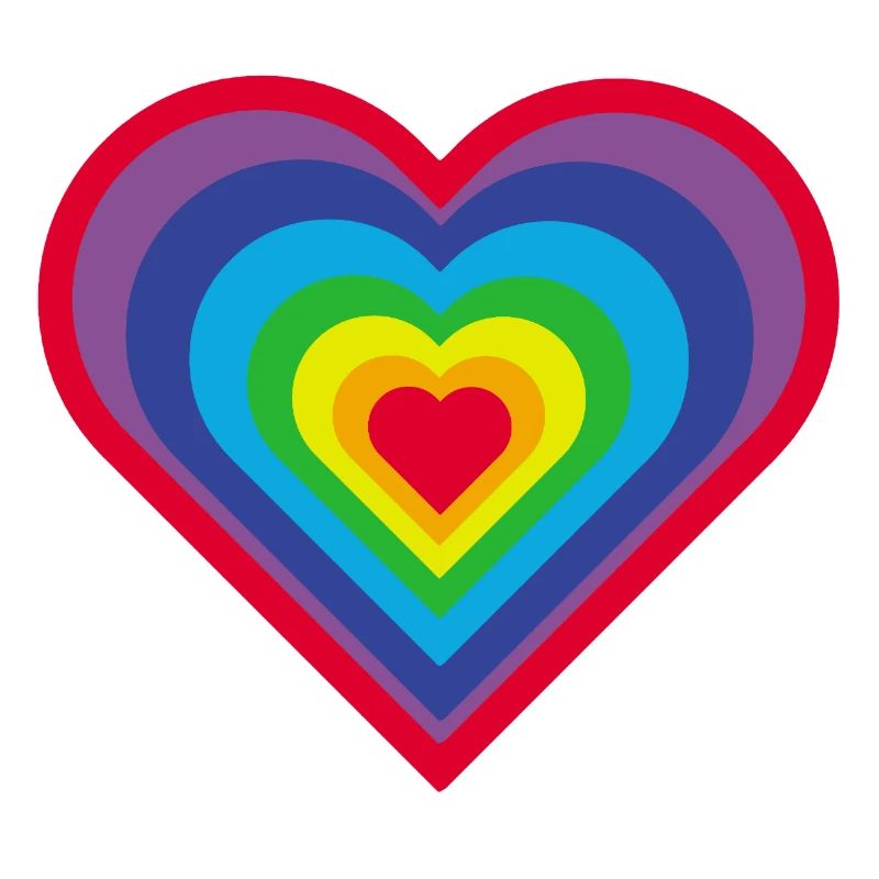 Regenbogen-Herz