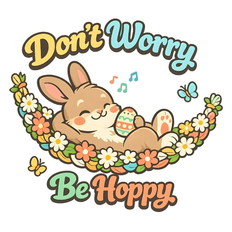 Don't worry be happy Easter pun funny