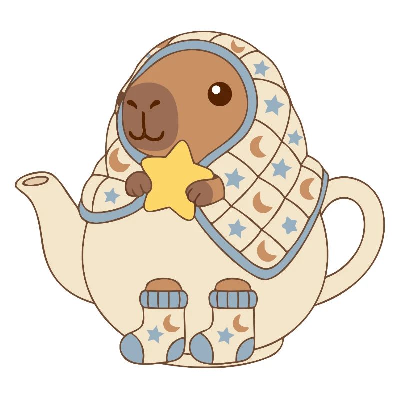 Teekanne Capybara Sternenkuschel