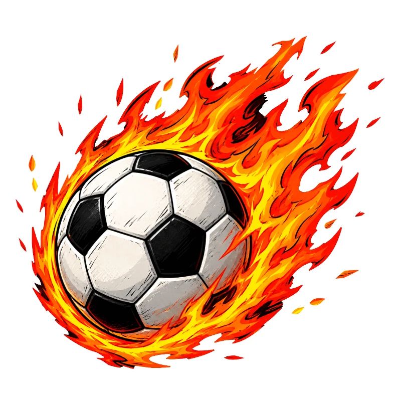 Fußball im Feuer