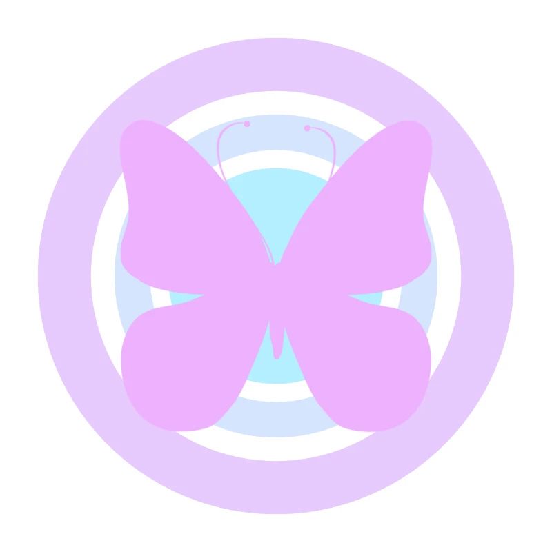 Papillon céleste violet