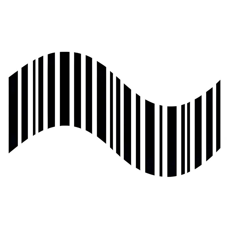 Barcode in Wellenform