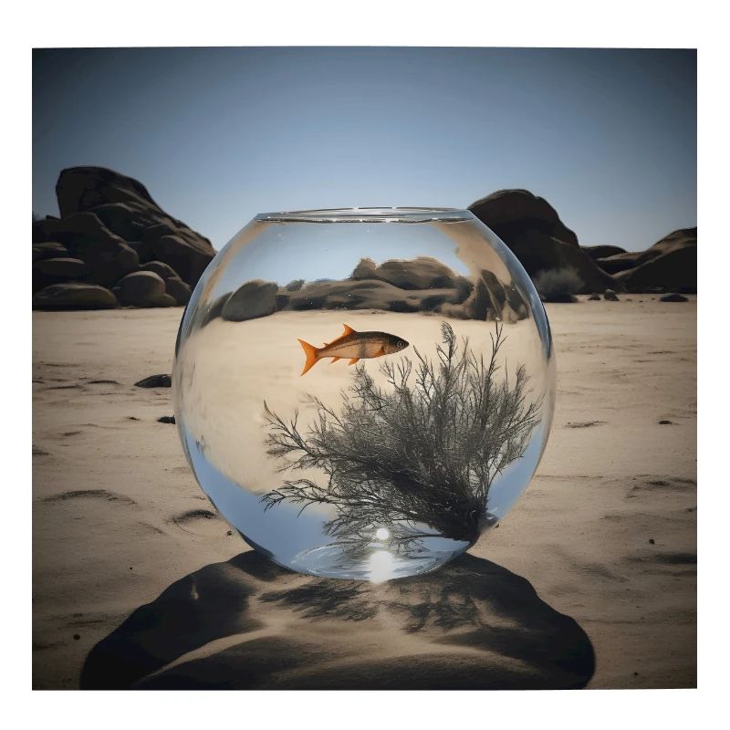 Fisch im Wasserglas