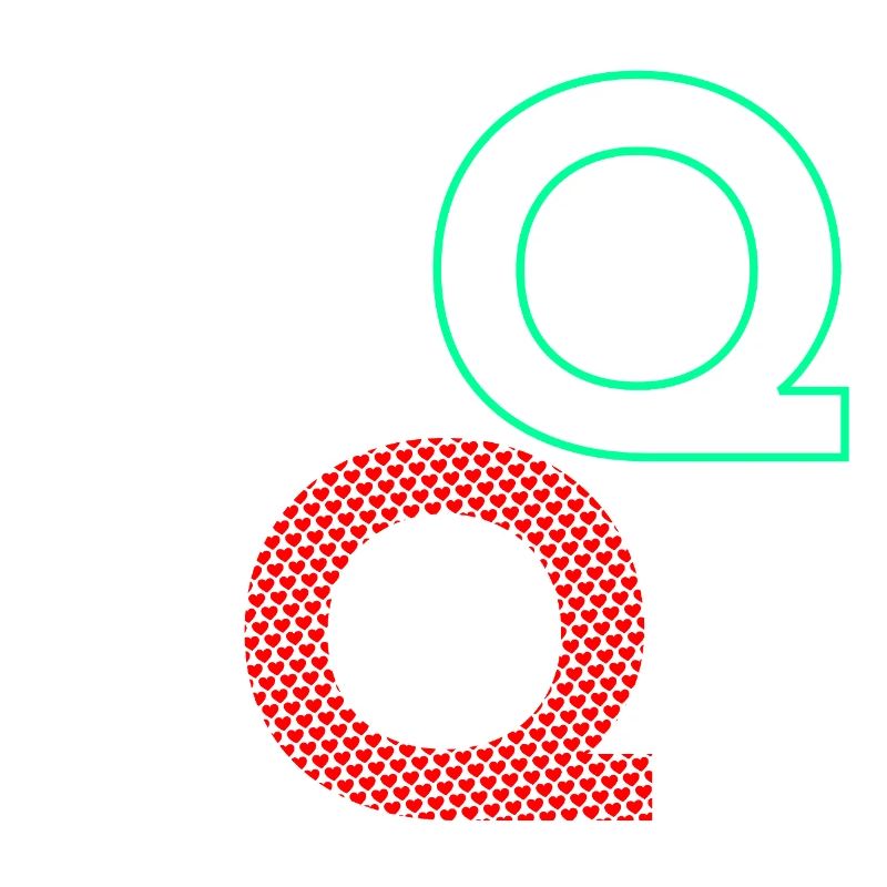 Buchstabe Q Geschenk