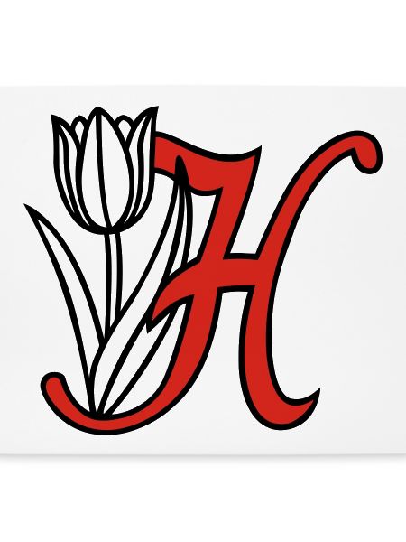 Buchstabe, Initiale, Blume