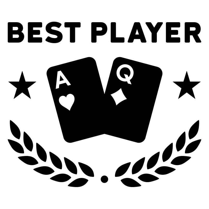 Beste speler (speelkaarten, sterren, lauwerkrans)