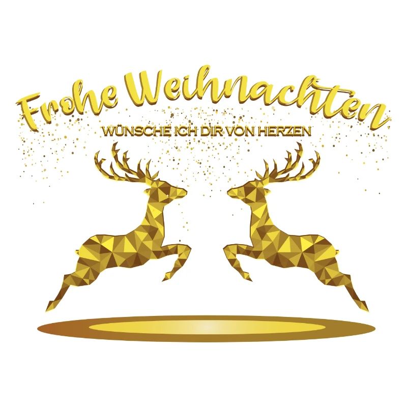 Weihnachtsmotiv mit Rentier