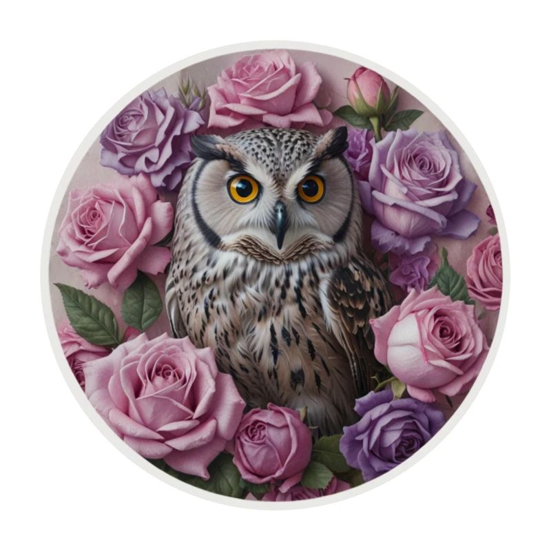 Eulen- und Pastellrosa