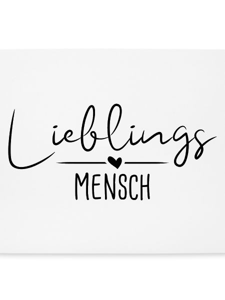 Lieblingsmensch Handschrift - schwarz