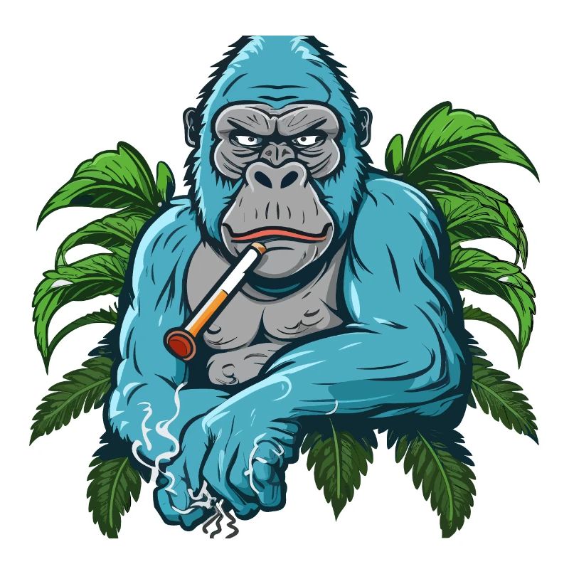 Stumpfer Gorilla