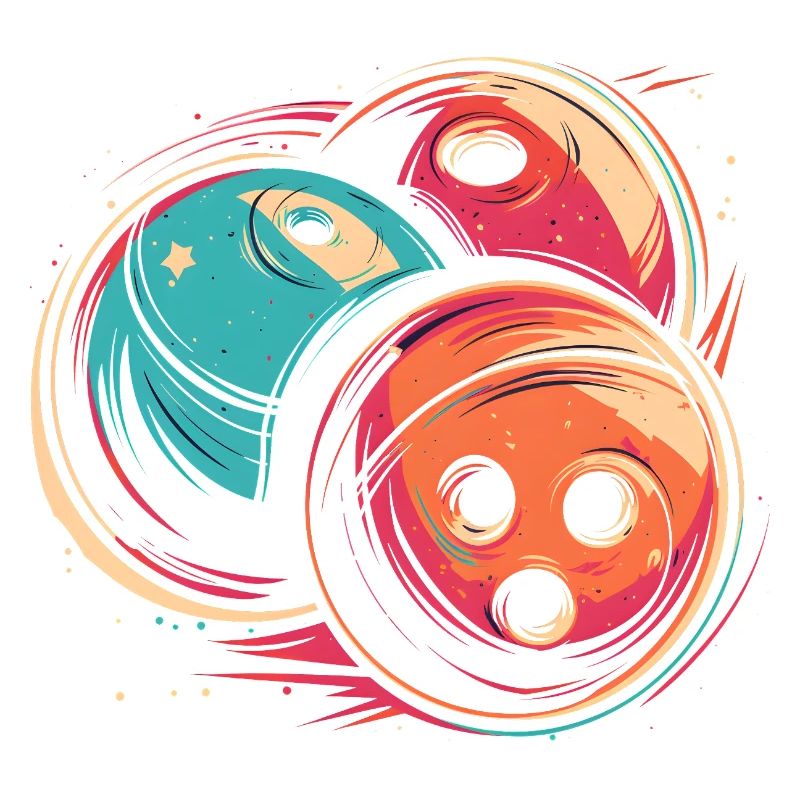 Bowlingkugeln Synthwave