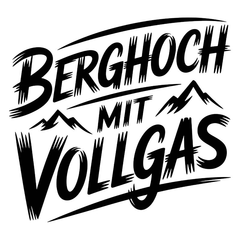 Berghoch mit Vollgas