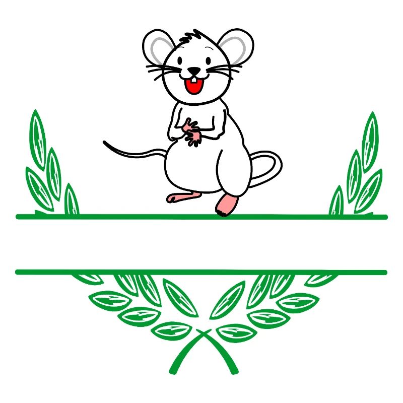 Maus-Lorbeerkranz mit Namensraum