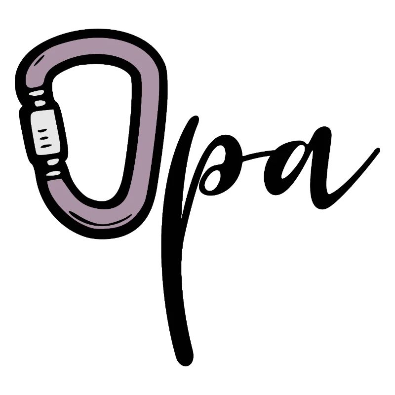 Wandern Klettern Opa