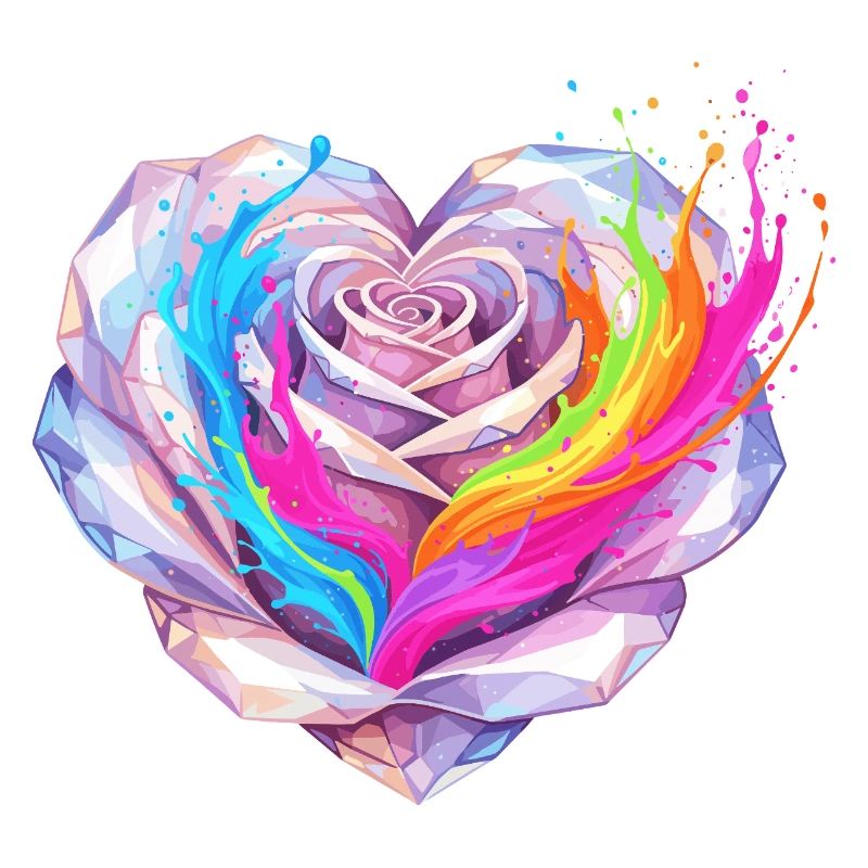 Kristallherz Regenbogenfusion