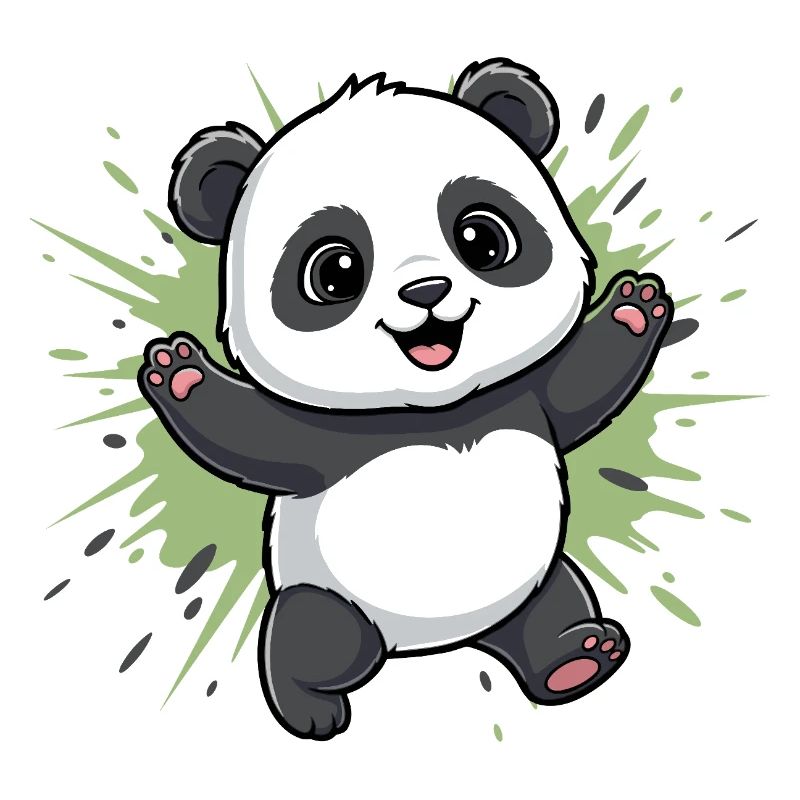 Kuschelpanda Spritz Hintergrund