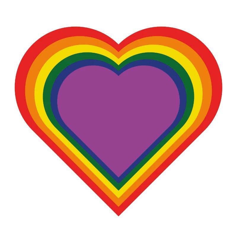 Rainbow heart