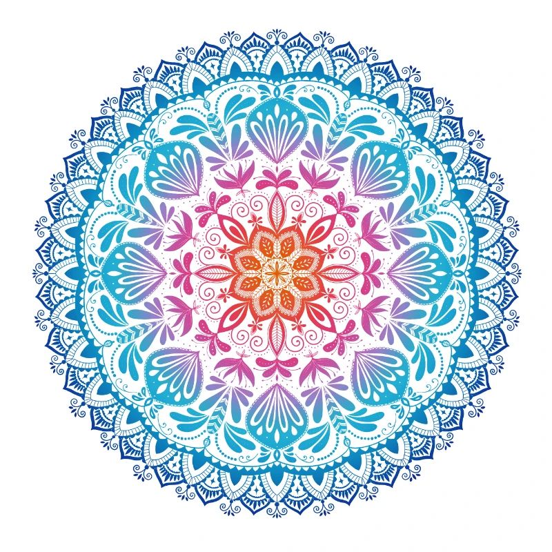 Regenbogen Mandala