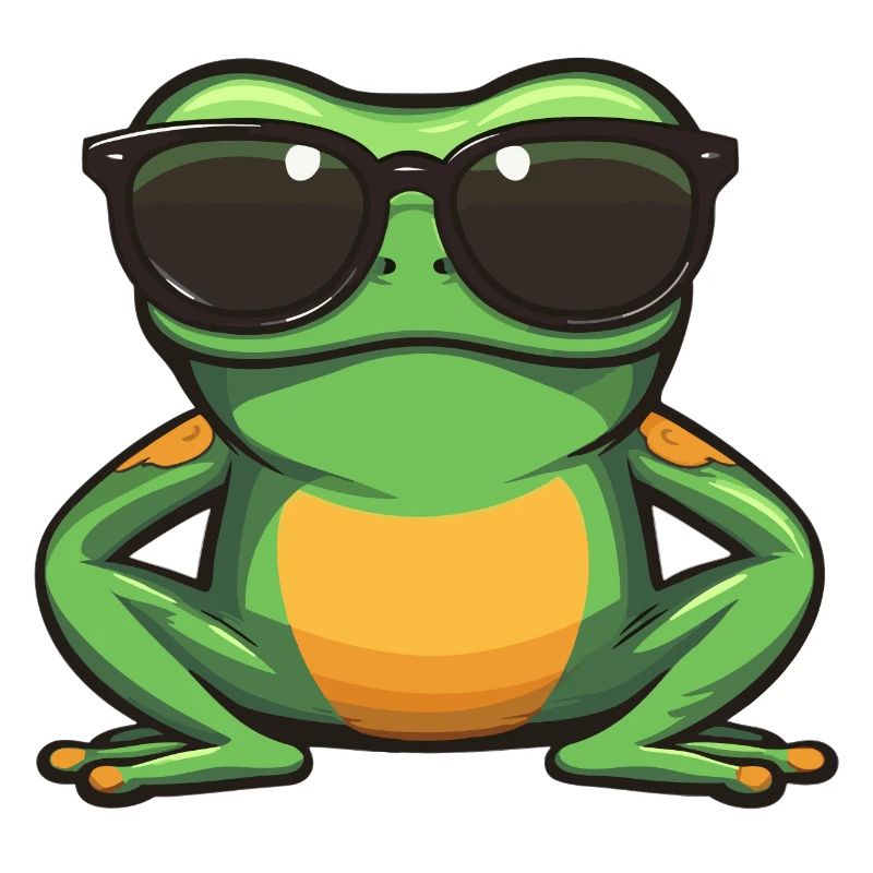 Frosch mit Sonnenbrille