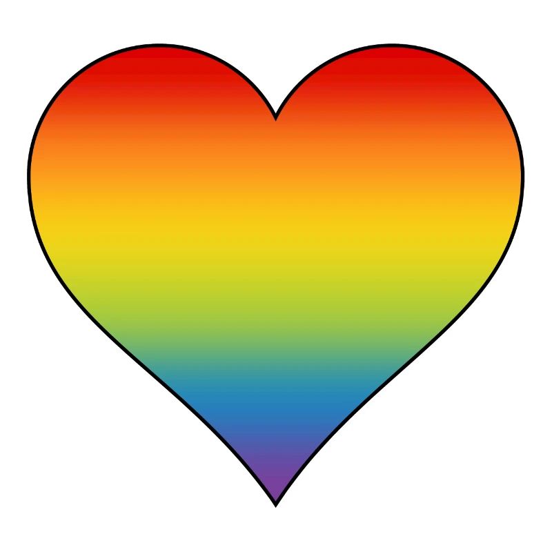 Regenbogen Herz 