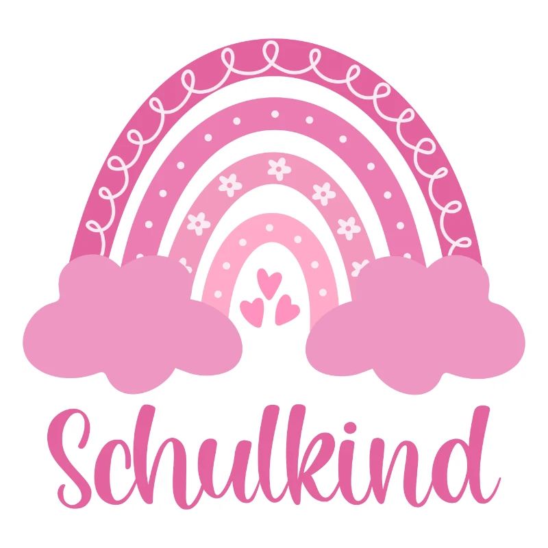Schulkind Regenbogen