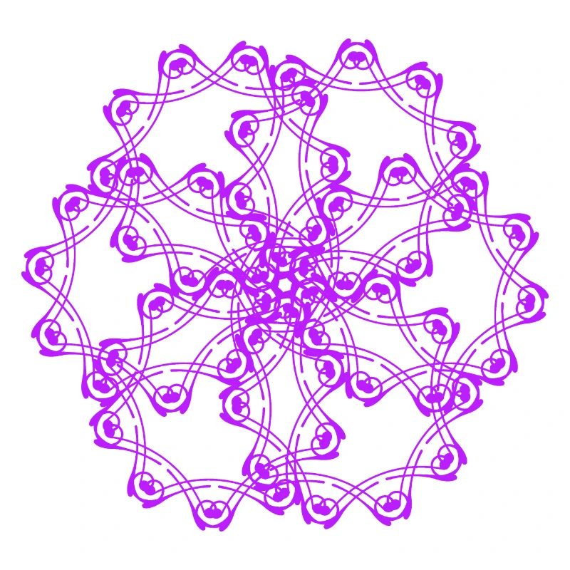 Random patterns circled