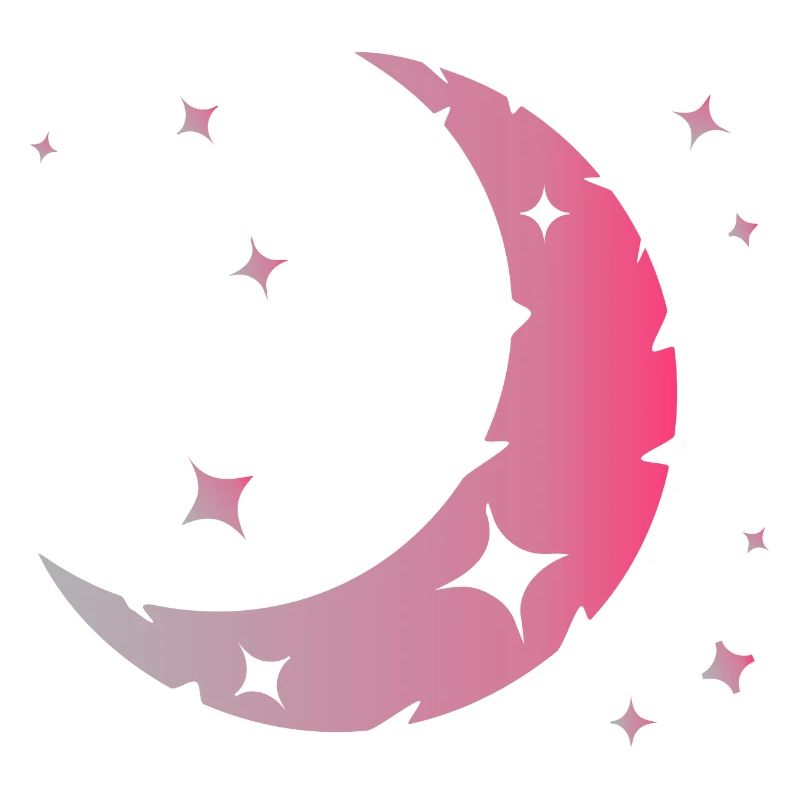 Mond und Sterne