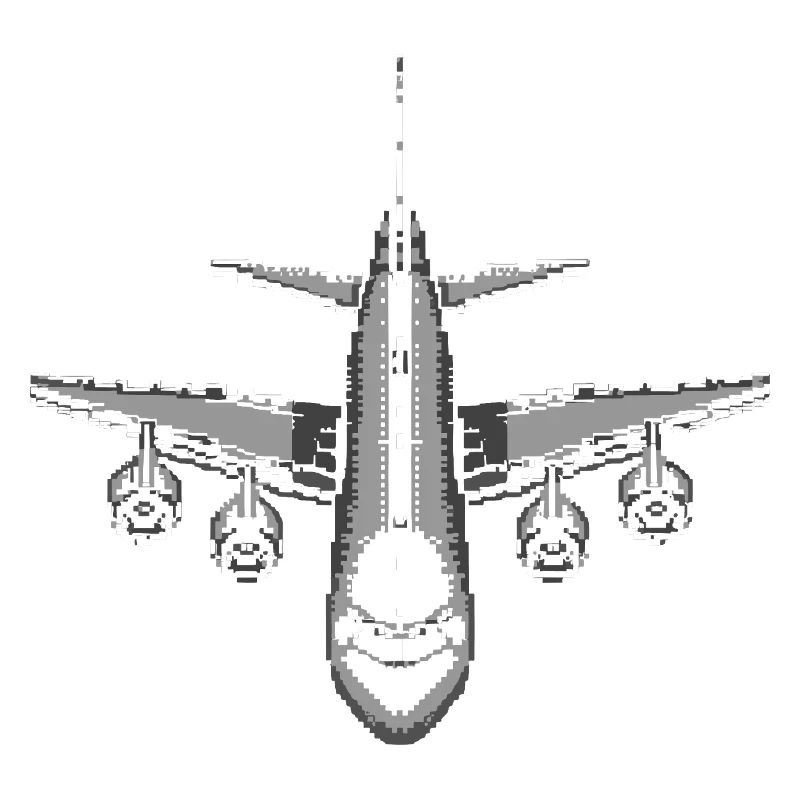 Flugzeug Pixel Kunst