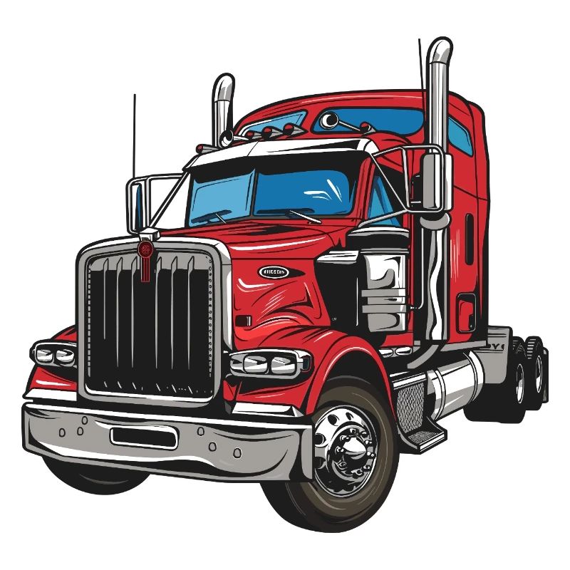 Roter Lastwagen Illustration