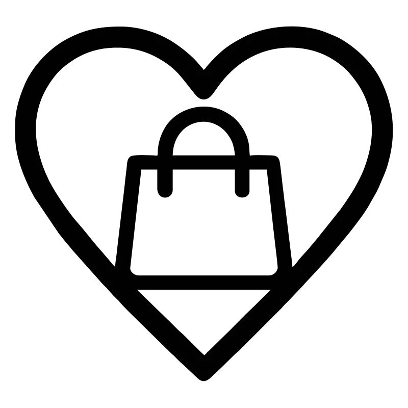 Herz + Shopping – Shopping-Liebhaber