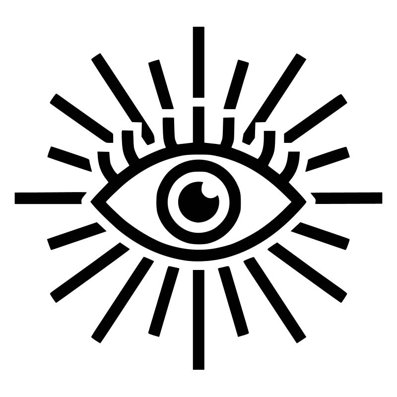 Allsehendes Auge Strahlen