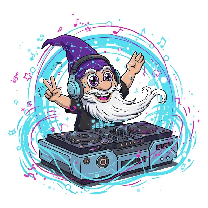 Gnom DJ im Neon-Takt
