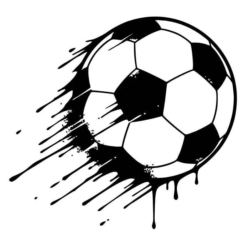 Fußball Action Graffiti