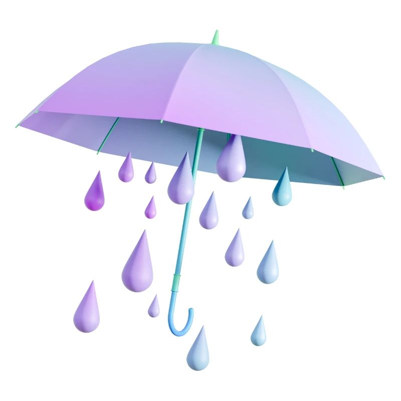 Regenschirm mit Tropfen